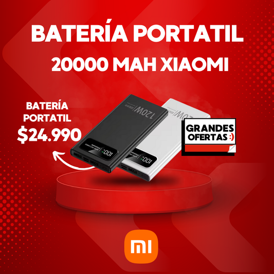 Batería Portatil 20000 mAh Xiaomi