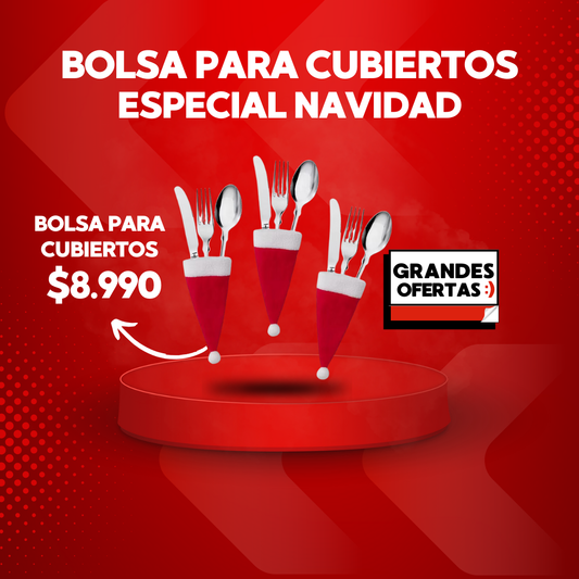 Bolsa Para Cubiertos Especial Navidad